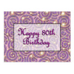 Happy 80th Birthday Postcards