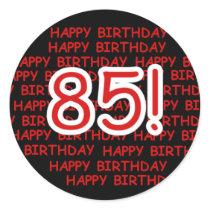 Happy 85th Birthday Stickers