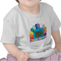 Happy 85th Birthday T-Shirt with Balloons
