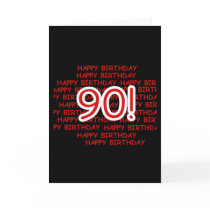 Happy 90th Birthday Card