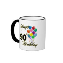 Happy 90th Birthday Gifts and Birthday Apparel Mug