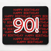 Happy 90th Birthday Mouse Mat