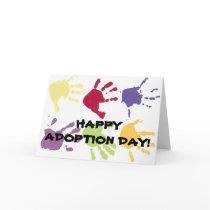 HAPPY ADOPTION DAY! childrens hands card