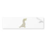 Happy Alligator Gar Fish Cartoon Bumper Stickers
