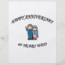 HAPPY ANNIVERSARY 40 copy Flyer Design