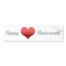 Happy Anniversary Bumper Stickers