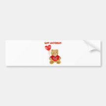 HAPPY ANNIVERSARY BUMPER STICKERS