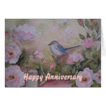Happy Anniversary GREETING CARD - Spring Garden