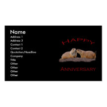 Happy Anniversary Kiss Business Card