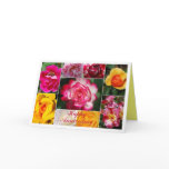 Happy Anniversary Rose Collage Yellow Interior cards