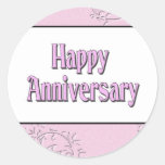 Happy Anniversary Round Sticker