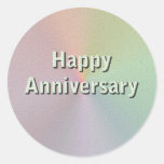 Happy Anniversary Round Stickers