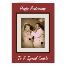 Happy Anniversary To A Special Couple Greeting Card