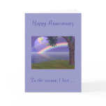Happy Anniversary, To the woman I love Card