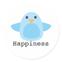 Happy as a Bluebird Stickers