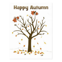 Happy Autumn Post Card