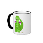 Happy Baby Green Dragon Purple Wings Coffee Mugs