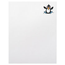happy baby penguin custom letterhead