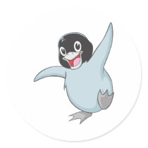 Happy Baby Penguin Sticker