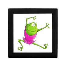 Happy Ballerina Frog Jewellery Box Gift Box