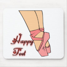 Happy Ballet Dance Feet Mousepads