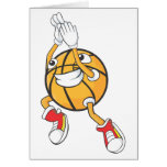 Happy Basketball Player Making a Shot Card