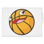 Happy Basketball Sports Ball Smiling Cards