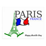 Happy Bastille Day France Post Card