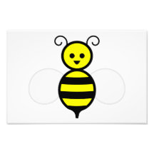Happy bee cartoon photo art