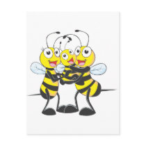 Happy Bee Family Postcards