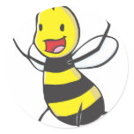 Happy Bee Stickers