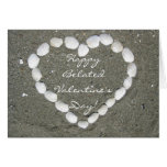 Happy Belated Valentine's Day Seashell clam card