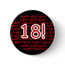 Happy Birthday 18  Buttons