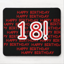 Happy Birthday 18  Mouse Pads