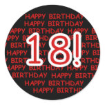 Happy Birthday 18  stickers