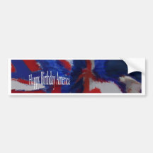 Happy birthday America Bumper Stickers