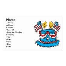 Happy Birthday America Business Cards