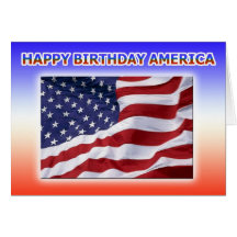 Happy Birthday America Card