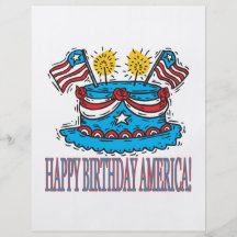 Happy Birthday America Flyer Design
