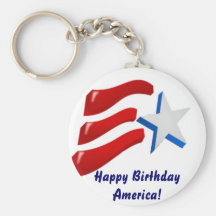 Happy Birthday America! Keychains