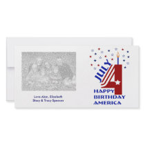 Happy Birthday America Photo Cards