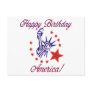 Happy Birthday America Post Card