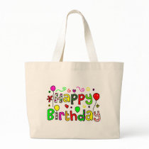 Happy Birthday Canvas Bags