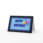 Happy Birthday Ballons Greeting Card