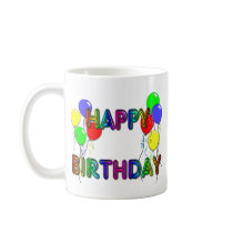 Happy Birthday Ballons D1 Coffee Mug
