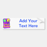 Happy birthday balloons bumper sticker