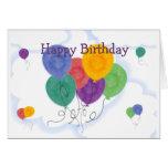 Happy Birthday Balloons Card