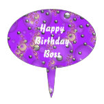 Happy Birthday Boss Cake Pick