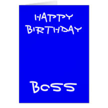 Happy birthday boss greeting cards