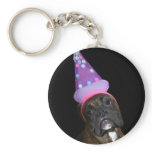 Happy Birthday Boxer Dog Keychain